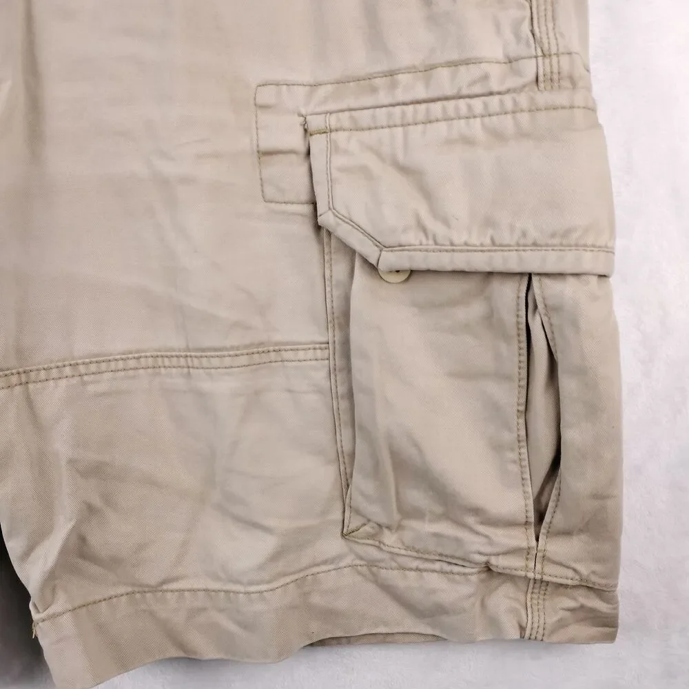 Polo Ralph Lauren Cargo Shorts Mens 40 Beige Gellar Military Paratrooper Pockets